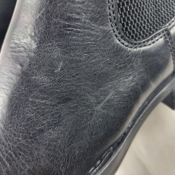 Born Brenta II Boot Black Leather Pull On Chelsea Comfort Boots - Picture 11 of 15